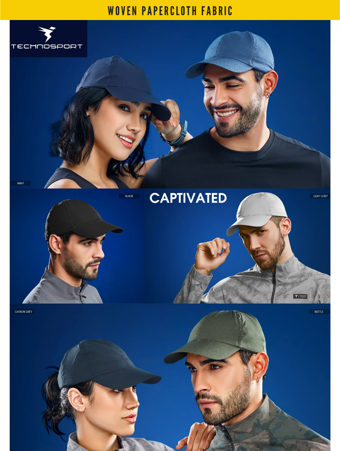 technosport a101 men caps thuniapp wholesale b2b showroom sale offer trader